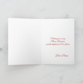 Carte de voeux Joyeux Noël - Personnalisable (Intérieur)