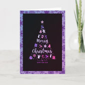 Carte de voeux Joyeux Noël plié (Devant)