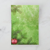 Carte de voeux Joyeux Noël Vert (Intérieur)