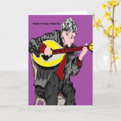 Carte de voeux Joyeux Nom Jour/En grec (Fleur jaune)