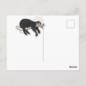 Carte de vœux Joyeux Paresseux Noël (Dos)