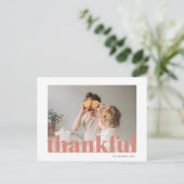 Carte de voeux | Joyeux Thanksgiving Remerciements (Debout devant)