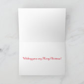 Carte de voeux Joyeux Village de Noël (Intérieur)