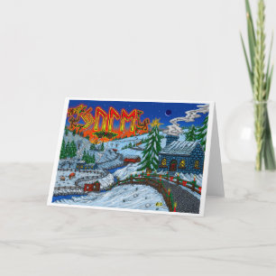 Carte de voeux Joyeux Yule