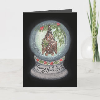 Carte de voeux Joyeux Yule Bat Holiday