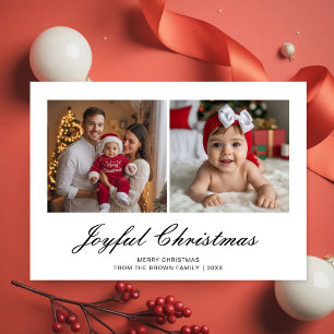 Carte de voeux Joyful Christmas Classic Family