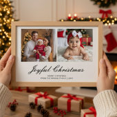 Carte de voeux Joyful Christmas Classic Family