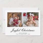 Carte de voeux Joyful Christmas Classic Family (Devant)
