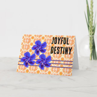 Carte de voeux Joyful Destiny pliée