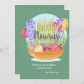 Carte de vœux Joyux Nowruz (Devant / Derrière)