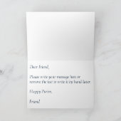 Carte de vœux juive colorée pour Pourim (Intérieur)