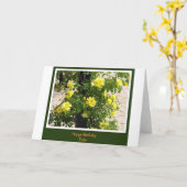 Carte de voeux juive "Happy Birthday Tatte" (Fleur jaune)