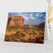 Carte de voeux Jumbo MONUMENT VALLEY (Fleur jaune)
