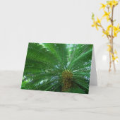 Carte de voeux Jungle Palm (Fleur jaune)