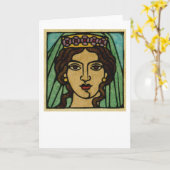 Carte de voeux Juno (Fleur jaune)