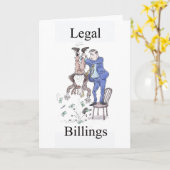Carte de voeux juridique de facturations (Fleur jaune)
