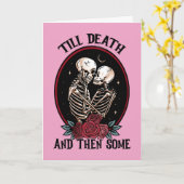 Carte de vœux 'Jusqu'à la mort' (vierge) (Fleur jaune)