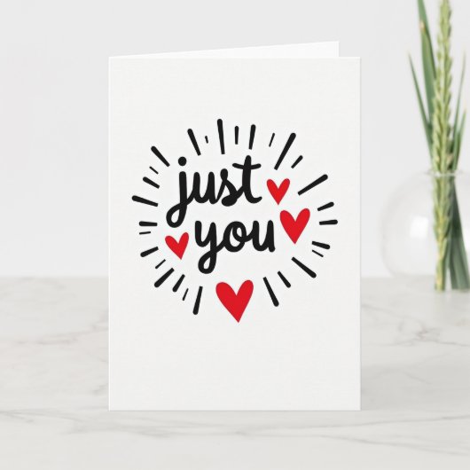 Carte de vœux Just You (Devant)
