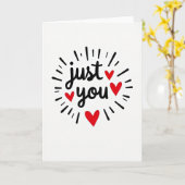 Carte de vœux Just You (Fleur jaune)