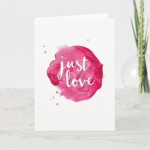 Carte de vœux juste amour
