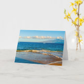 Carte de voeux Kaanapali Beach (Fleur jaune)