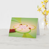 Carte de vœux Kaléidoscope - Conception Abstraite (Fleur jaune)
