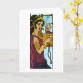 Carte de voeux Kalliope (Fleur jaune)