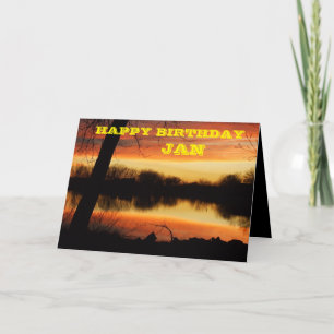 Carte de voeux Kansas Golden Sunset Reflection