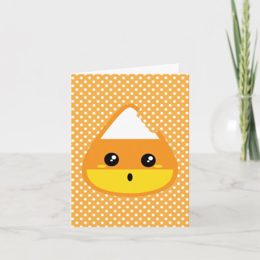 Carte de vœux Kawaii Candy Corn (Devant)