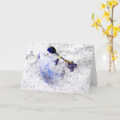 Carte de voeux Kayak (Fleur jaune)