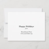 Carte de voeux Kelsey letterpress impression press (Dos)