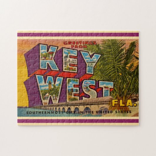Carte de voeux Key West 11x14 Puzzle (Horizontal)