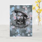 Carte de voeux King Henry VIII (Fleur jaune)