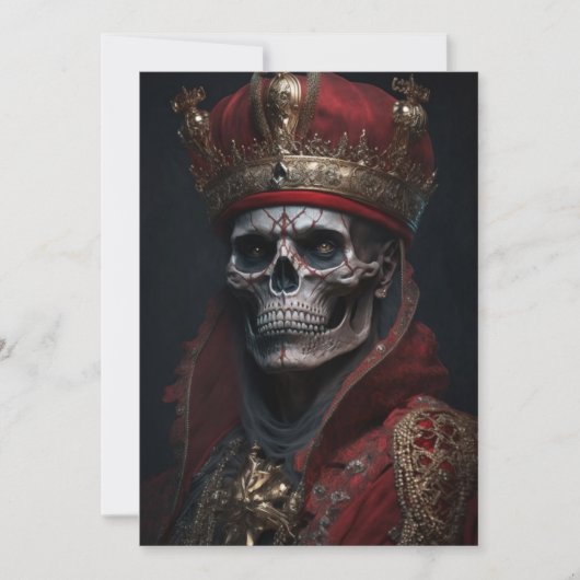 Carte de voeux King Skeleton (Devant)