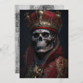 Carte de voeux King Skeleton (Devant / Derrière)