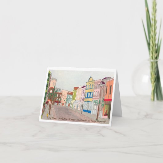 Carte de voeux "King Street, Charleston, SC" (Devant)