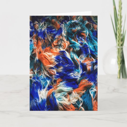 Carte de voeux Kingfisher Yarn (Devant)