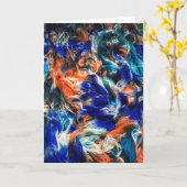 Carte de voeux Kingfisher Yarn (Fleur jaune)