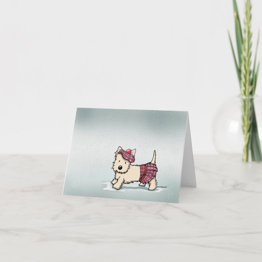 Carte de voeux KiniArt Cairn Rainy Day (Devant)