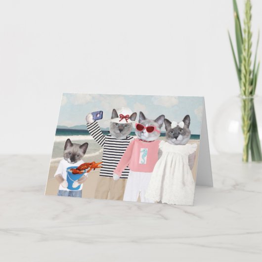 Carte de voeux Kitten Selfie (Devant)