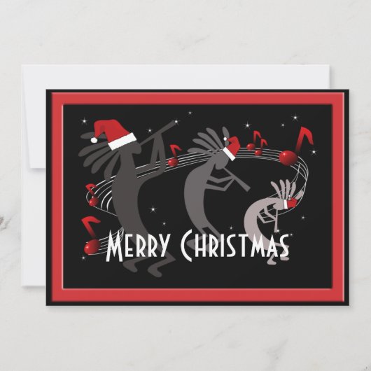 Carte de voeux Kokopelli Christmas Flat (Devant)