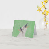 Carte de voeux Kookaburra (Fleur jaune)