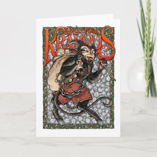 Carte de vœux Krampus (Devant)