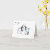 Carte de voeux Kunik (Fleur jaune)