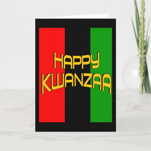 Carte de voeux Kwanzaa (Devant)