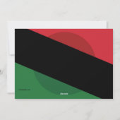 Carte de voeux Kwanzaa Candles (Dos)