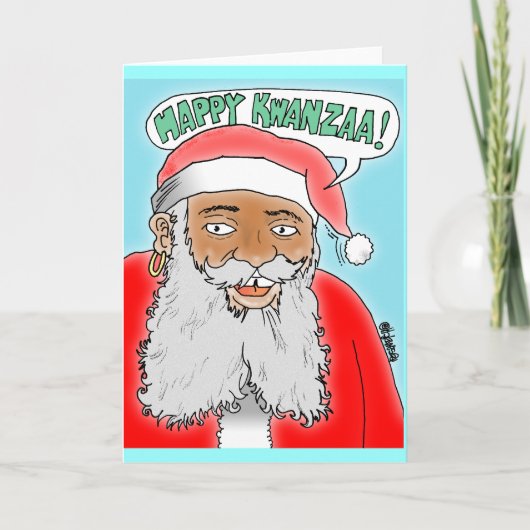 CARTE DE VŒUX KWANZAA JOYEUX NOËL (Devant)