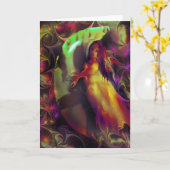 Carte de voeux La Luna (Fleur jaune)