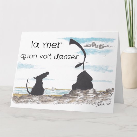 Carte de voeux La Mer (Devant)