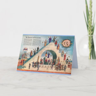 Carte de voeux - La structure de la franc-maçonner